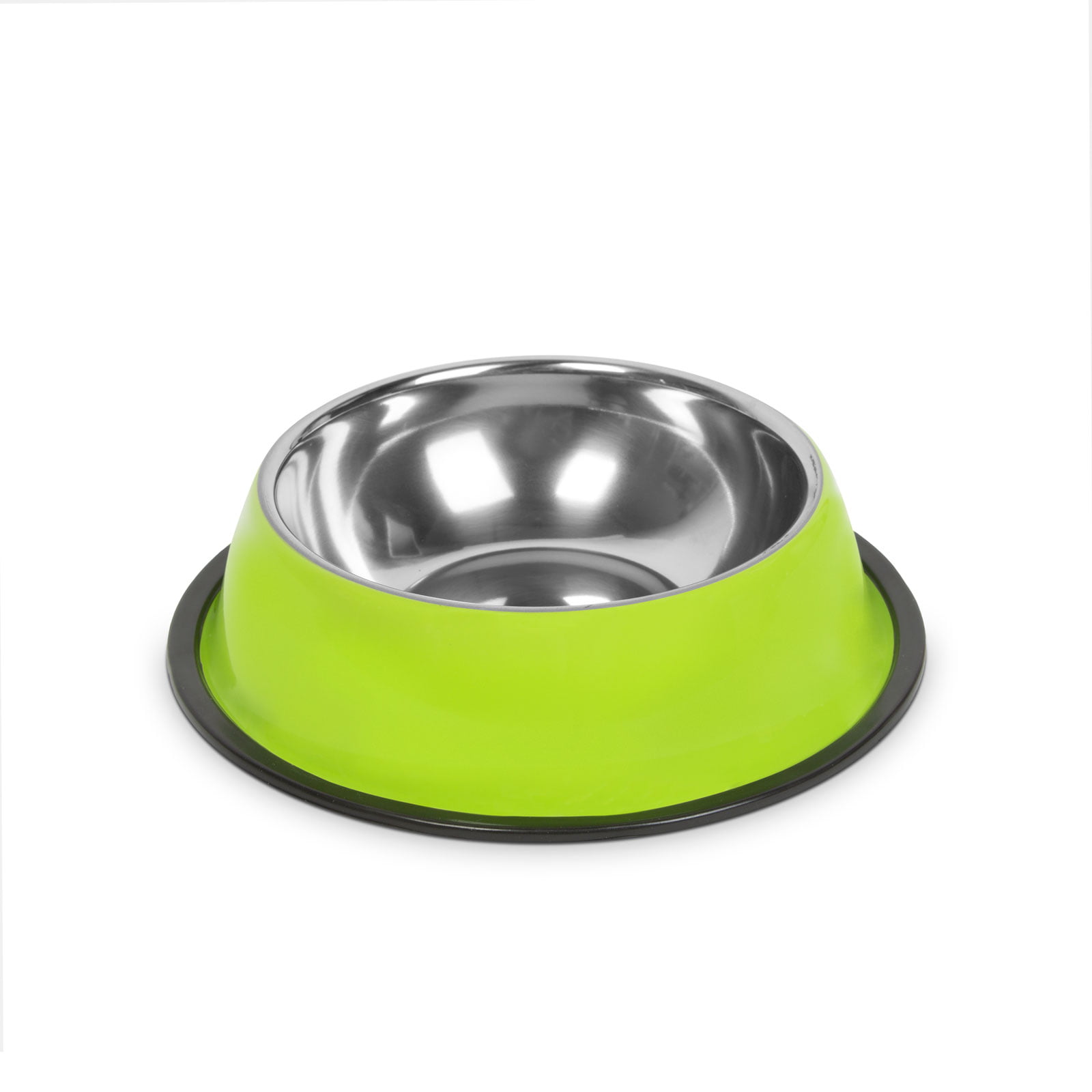 Rozsdamentes acél kutyatál csúszásgátló gumigyűrűvel - 15 cm - 4 féle