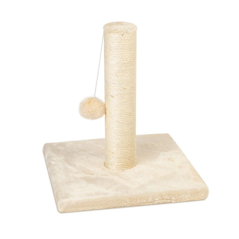 Macska kaparófa bolyhos játékkal - 32 cm