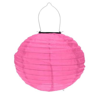 12-inch-Pink-Outdoor-Solar-powered-Chinese-Lanterns