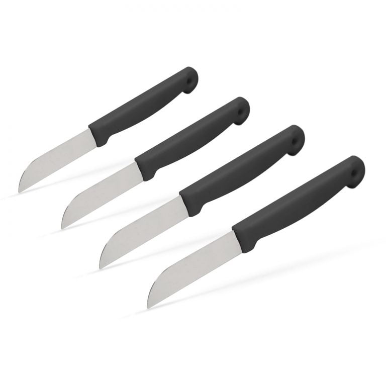Általános konyhai kés, fekete nyéllel - 4 db