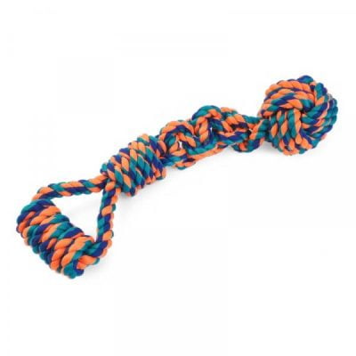 Csomózott extra erős strapabíró kötél kutyajáték 41 cm