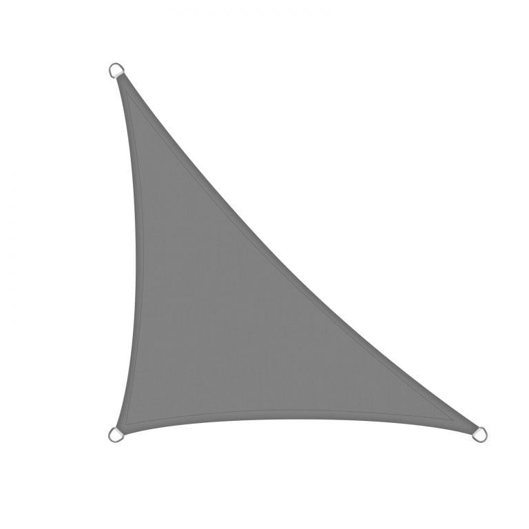 Háromszög alakú napvitorla 2 méter - szürke