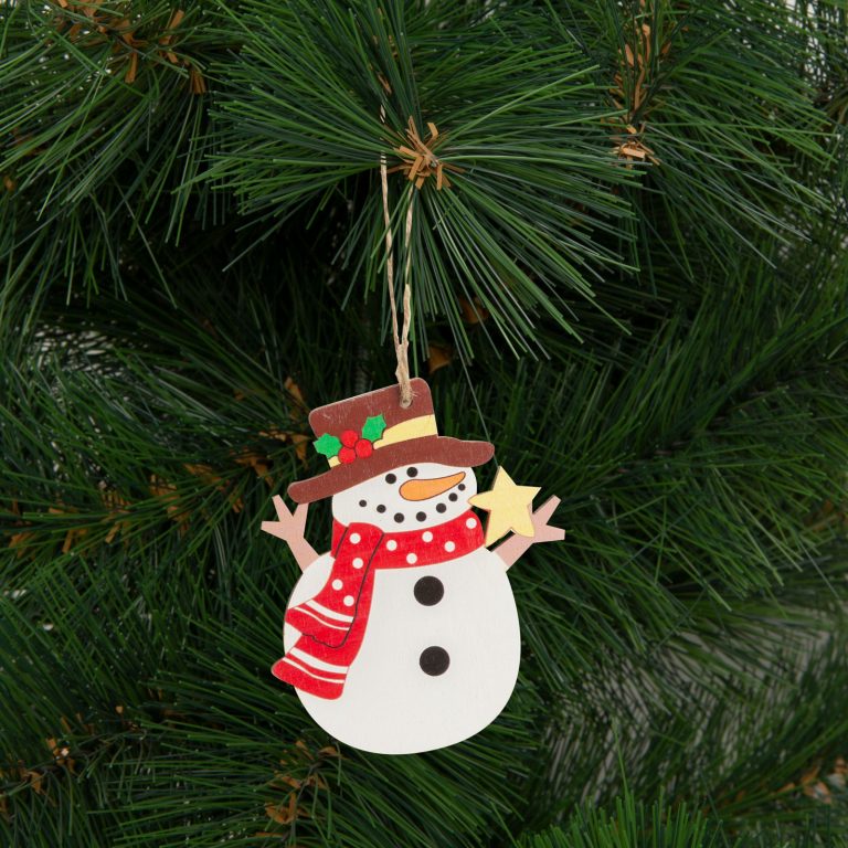 Hóemberes fa karácsonyfadísz 10 cm