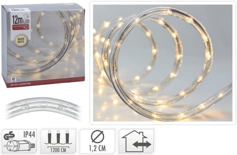 Karácsonyi LED fénykábel 1,5 m meleg fehér