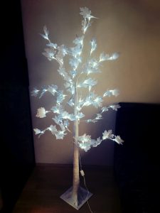 Karácsonyi LED juharfa világítás hideg fehér (2)