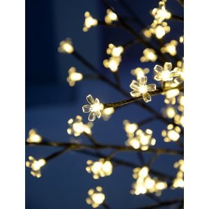Karácsonyi LED világító cseresznyefa 180 cm meleg fehér (2)