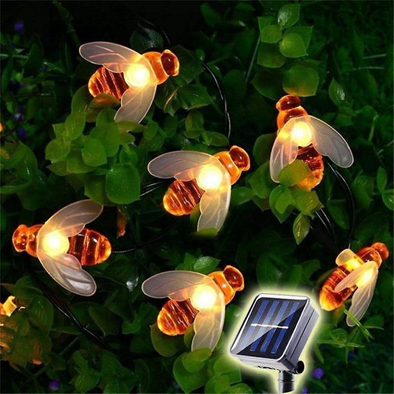 Leszúrható napelemes méhecske fényfüzér 4,7 méter