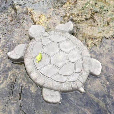 Műanyag dekor sablon - teknős - 44 cm