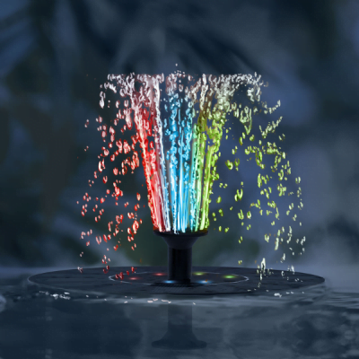 Rainbow szolár szökőkút 18 cm RGB