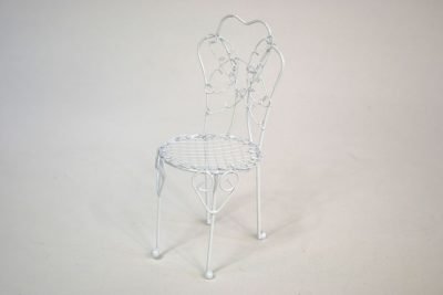 Tündérkert fém kerti szék 10,5 cm - fehér