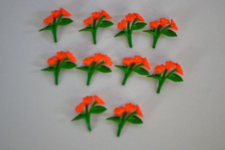 Tündérkert pozsgás mini virágcsokor 2 cm - narancssárga