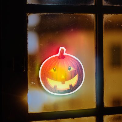 Halloween-i tök RGB LED dekor - öntapadós